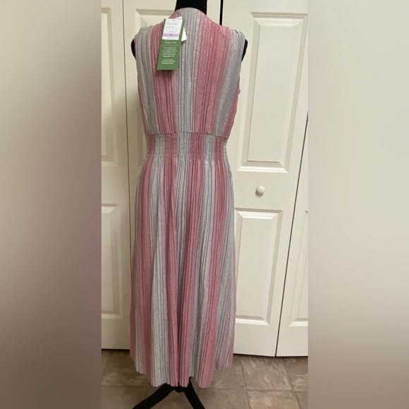 Danny & Nicole - Sleeveless Striped Midi Fit + Flare Dress (NWT) - Picture 3 of 6